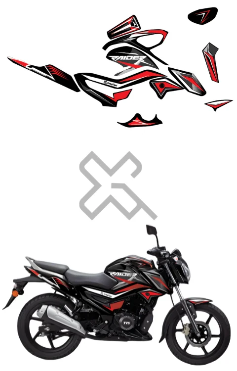 Vortex Racing Edition Full Body Sticker Compatible with Raider 125 | Raider 125 Sticker Made In Premium Matte Vinyl With FPF (Fade Protection Film), Water proof, Precut Sticker, Pack Of 1